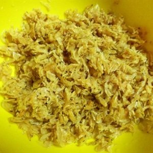 Tép khô rang giòn