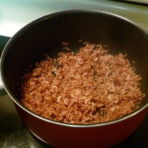 Tép khô rang giòn