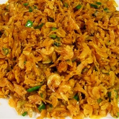 Tép khô rang giòn