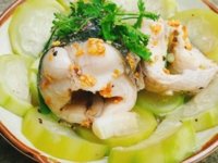 Cách làm cá lóc hấp bầu đơn giản - Cover.