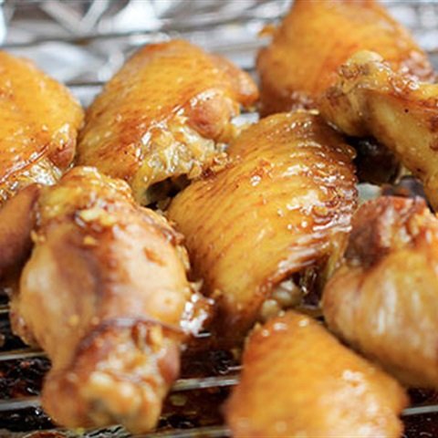 Cánh gà nướng mật ong, tỏi